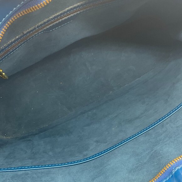 Louis Vuitton Blue Epi Lussac Shoulder Bag - Picture 11 of 11